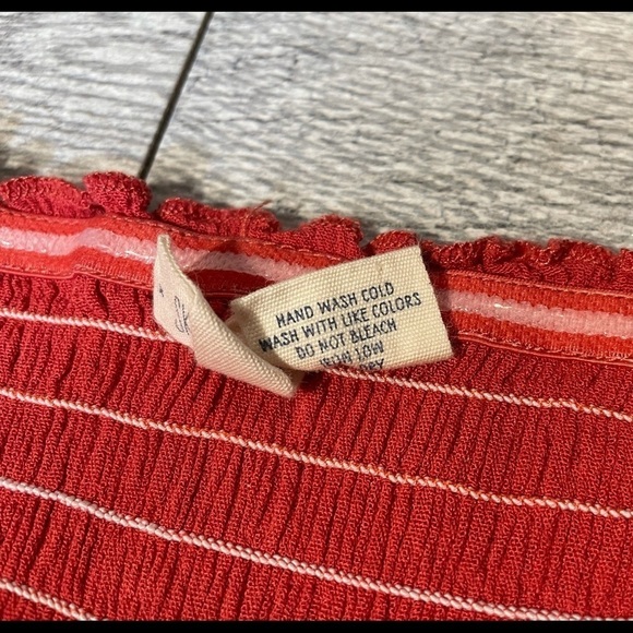 SKY AND SPARROW Tilley's jumpsuit romper ruched wide leg crinkle boho, sz S - Picture 4 of 6